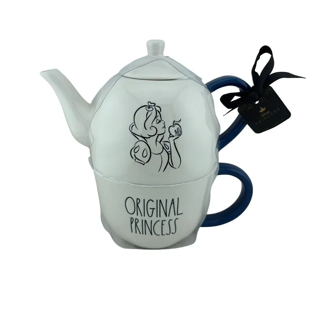 Rae Dunn Disney Snow White Original Princess Teapot Mug Set NWT